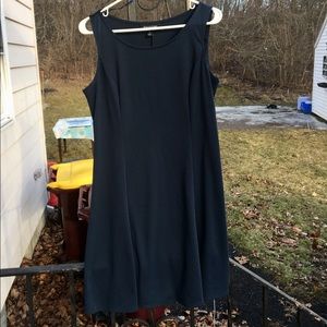 Navy blue sleeveless dress